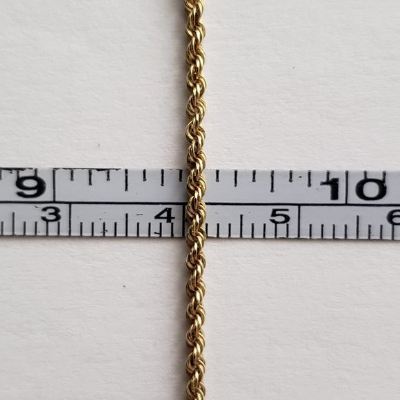 **SOLD**14k Yellow Gold Michael Anthony Diamond Cut Rope Chain ~ 20 inch - Picture 6 of 8